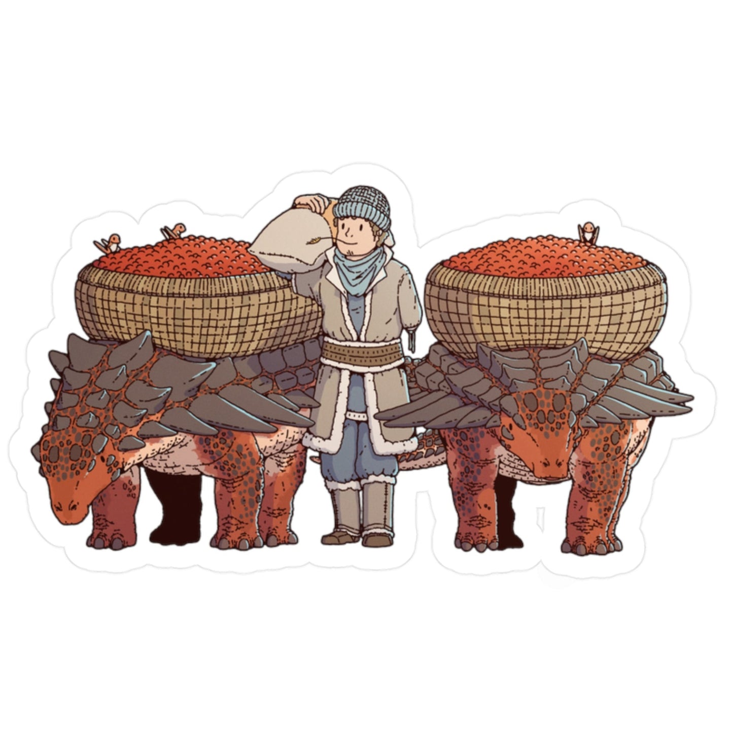 Nodosaurus Farmers Sticker