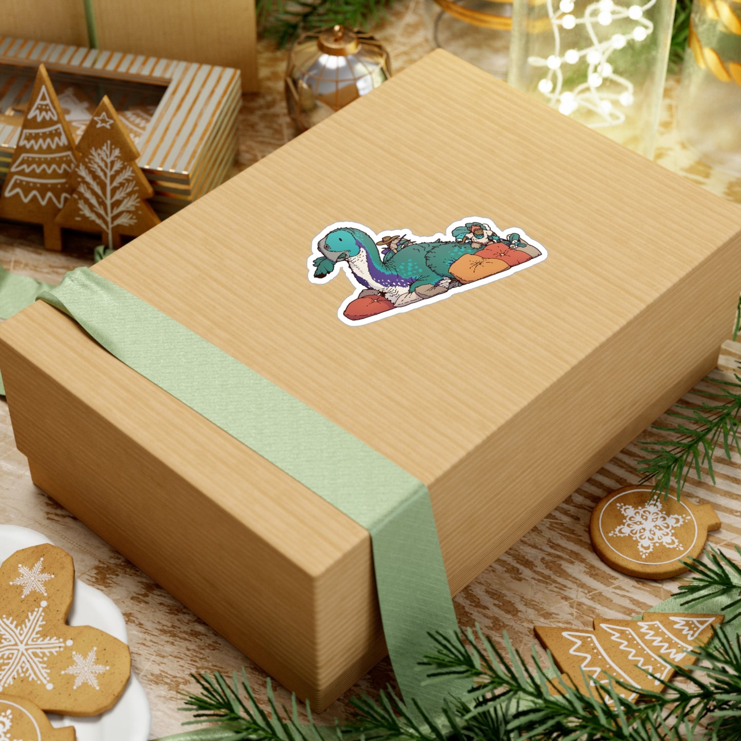 Gigantoraptor Pillows Sticker