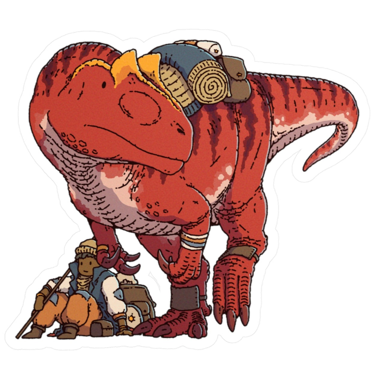 Allosaurus Caravan Guard Sticker