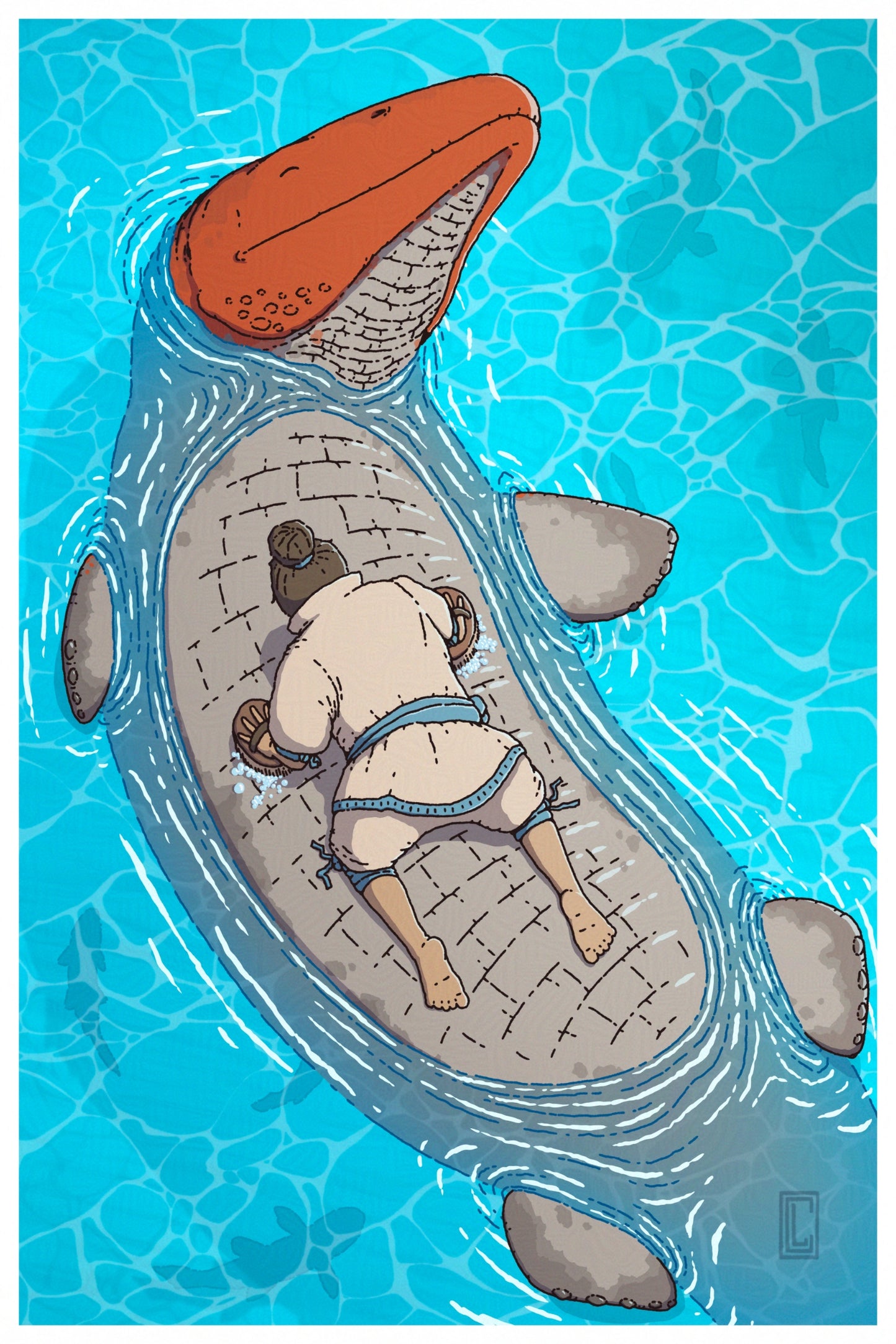 Mosasaur Belly Scrubbing