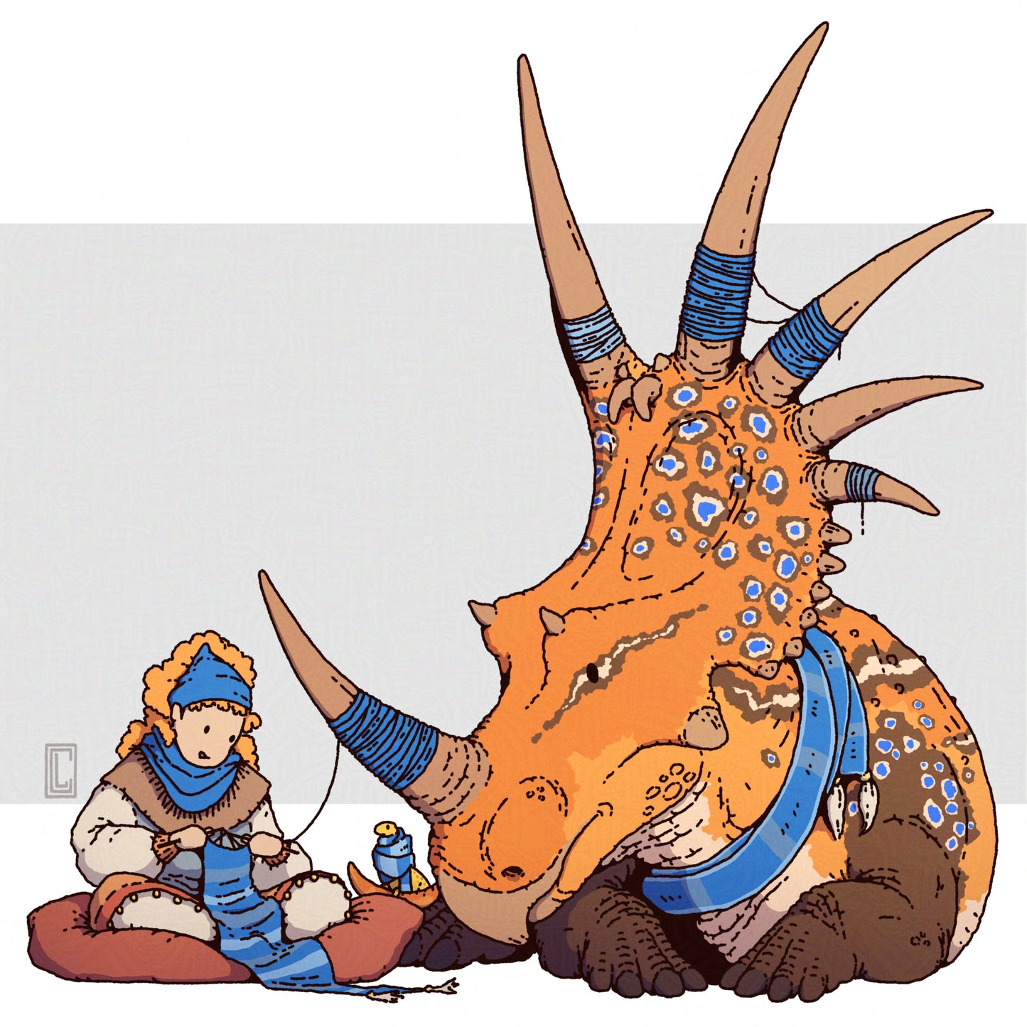 Knitting Styracosaurus
