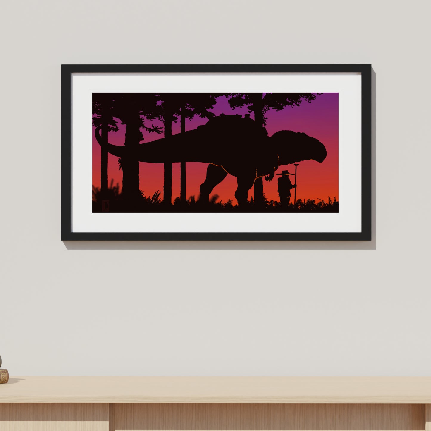 Giganotosaurus Merchant at Sunset