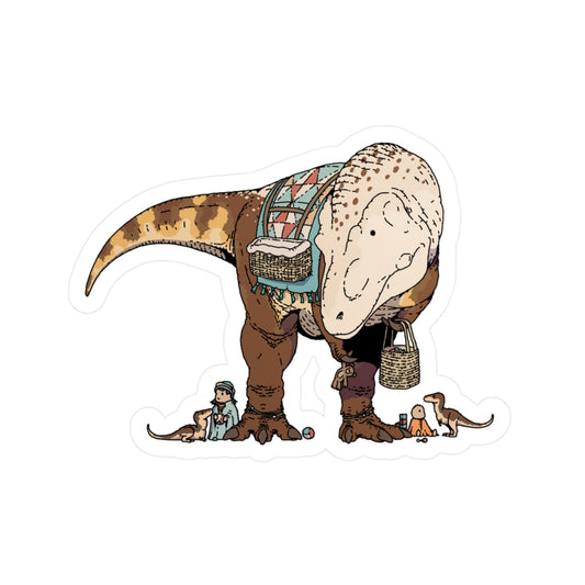 Tyrannosaurus Nanny Sticker