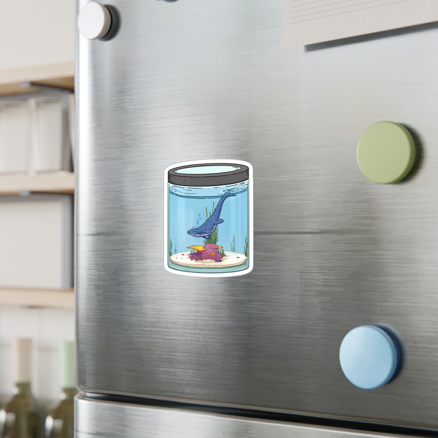 Miniature Mosasaur Sticker