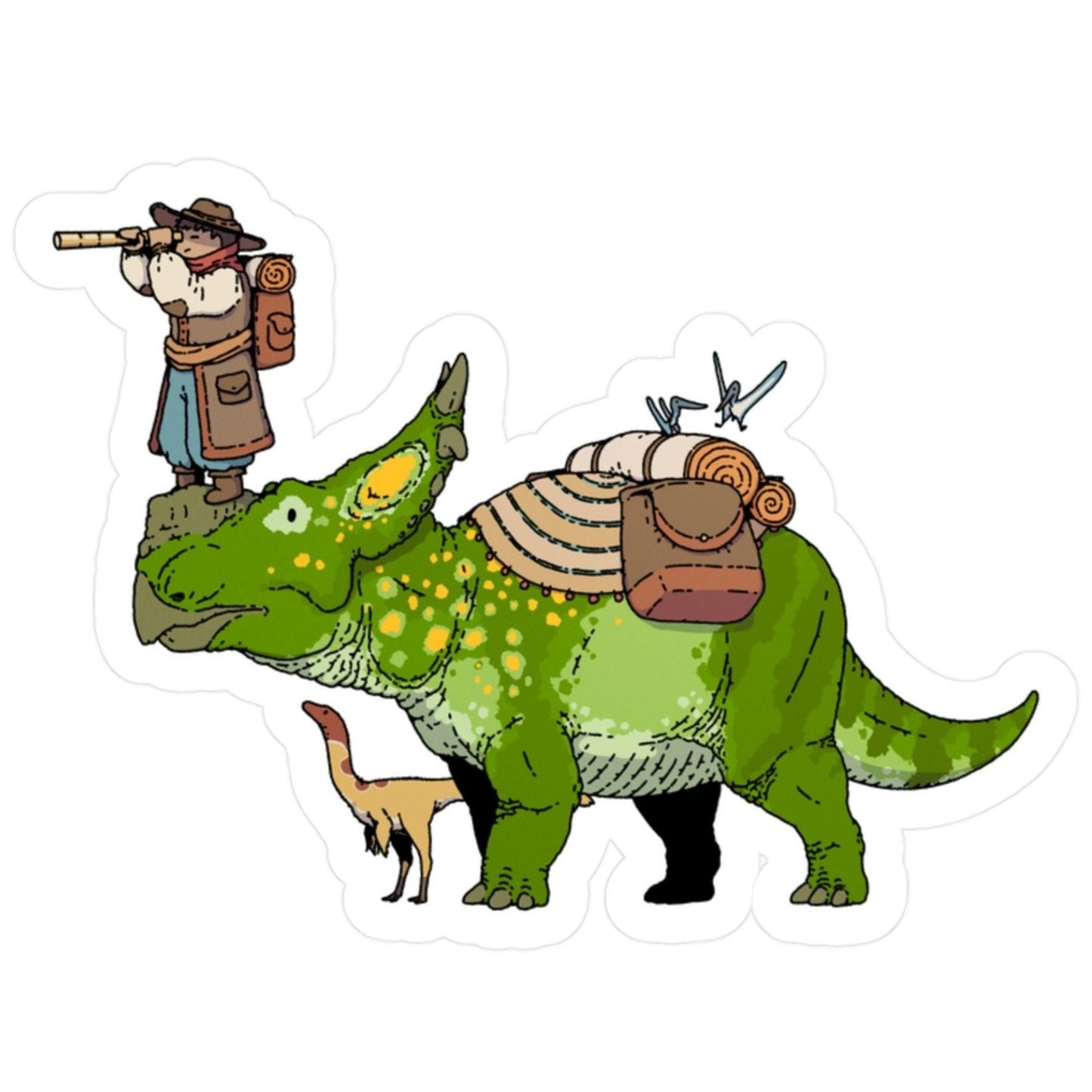 Pachyrhinosaurus Traveler Sticker