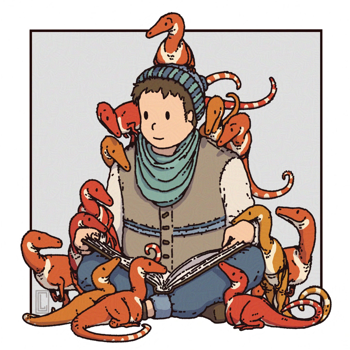 Reading to Compsognathus