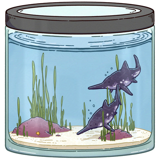 Miniature Ichthyosaurus Sticker