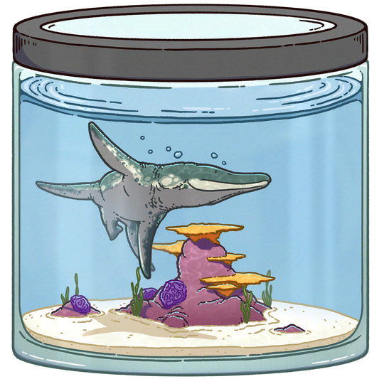 Miniature Kronosaurus Sticker