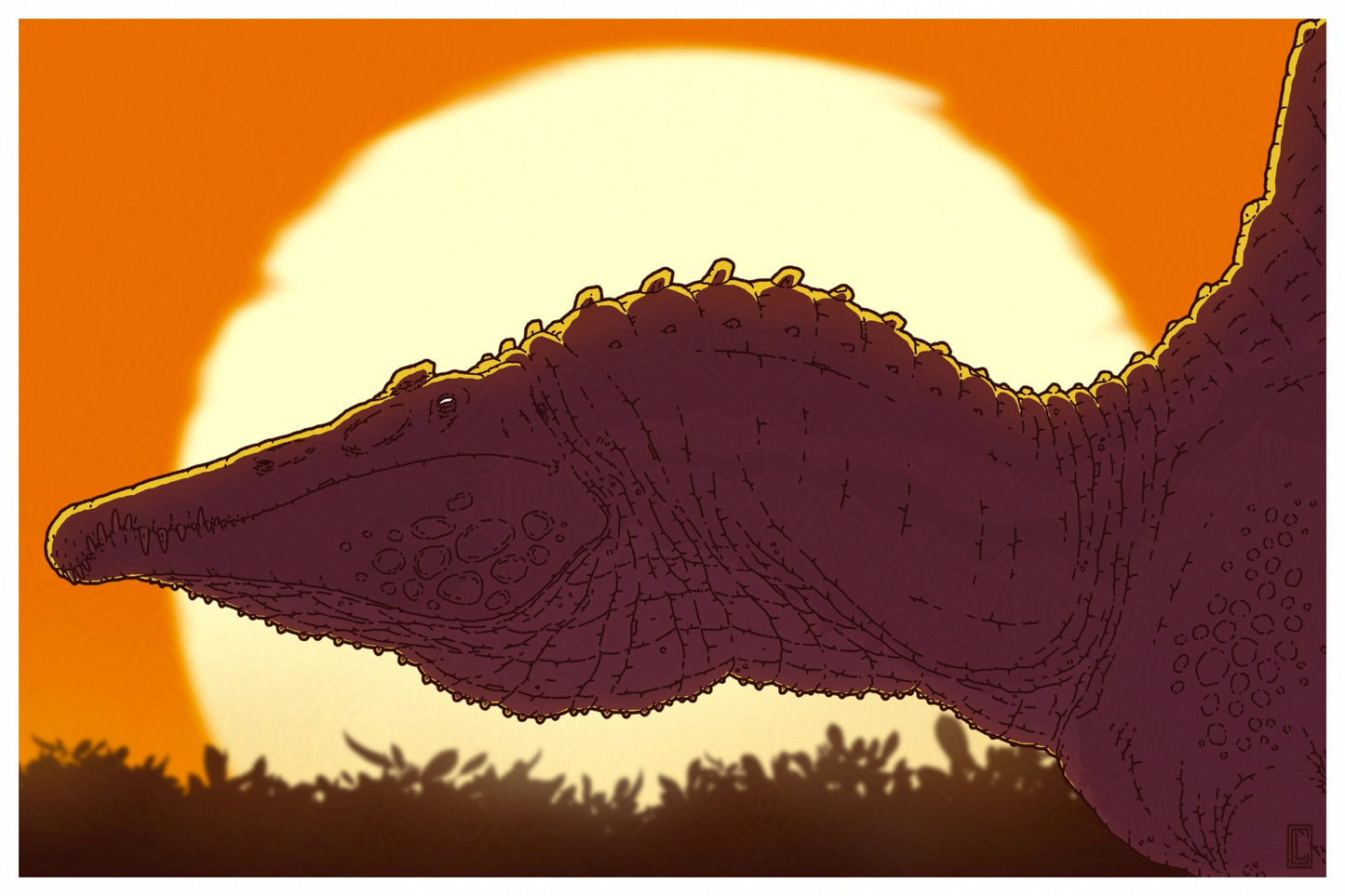 Spinosaurus at Sunrise