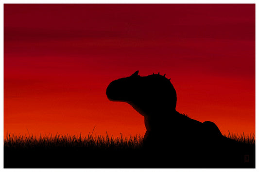 Allosaurus at Sunset